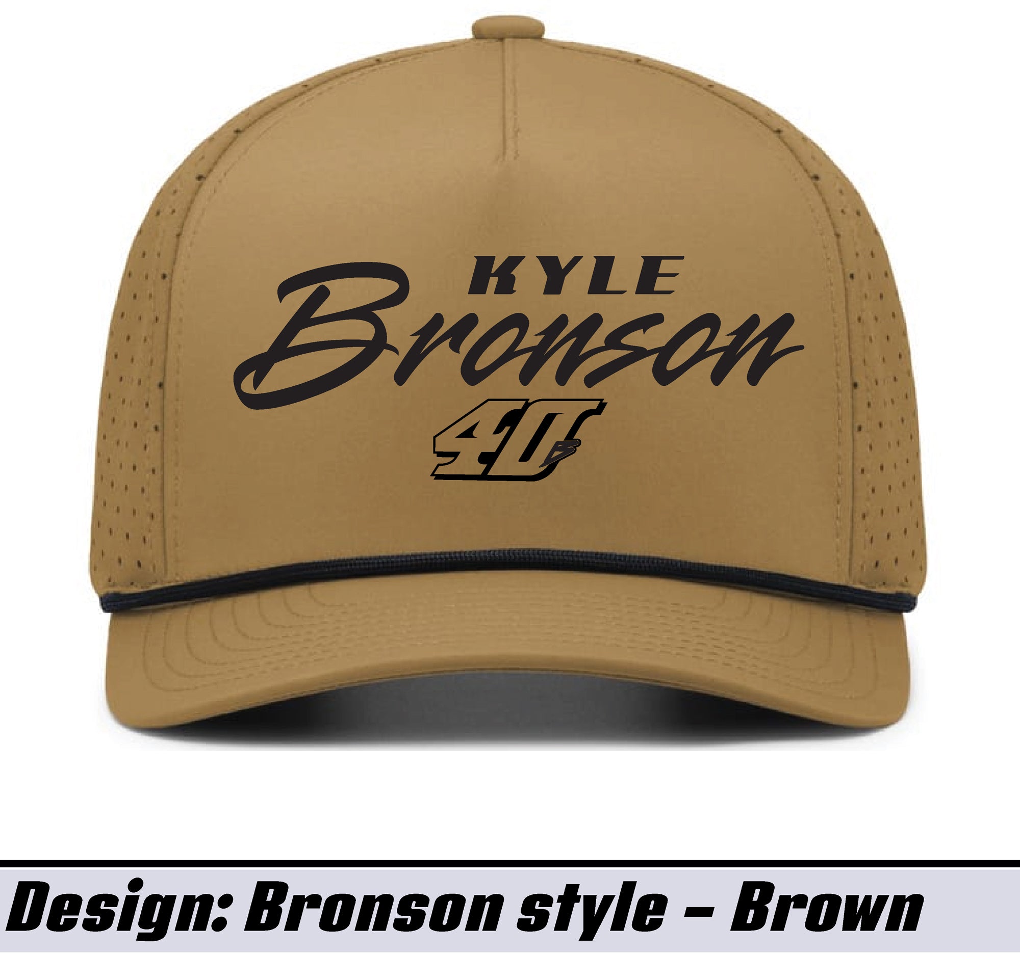 Brown Kyle Bronson 40b Snapback Rope Hat