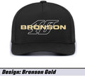 Black Bronson 40 Solid Gold Snapback Hat