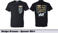 Black Bronson Sponsor Adult Short Sleeve Tee