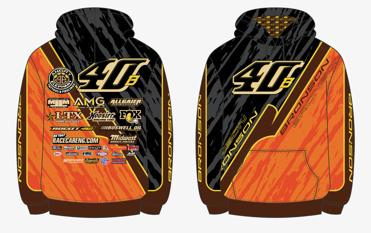 Kyle Bronson #40b Sublimated Hooded Sweatshirt
