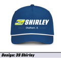 Blue #3s Shirley Snapback Rope Hat
