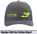 Gray / Royal Blue Mesh Shirley Cullen Snapback Hat