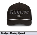 Black Shirley Speed Snapback Rope Hat