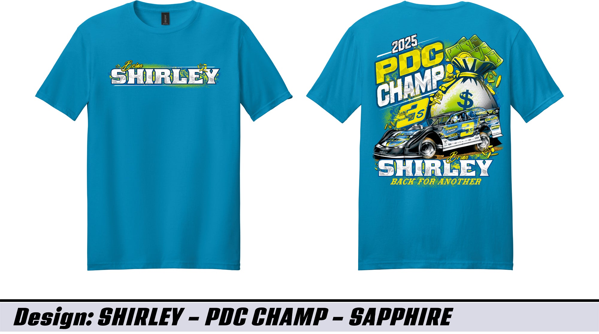 Sapphire Shirley PDC Champ Adult Short Sleeve Tee