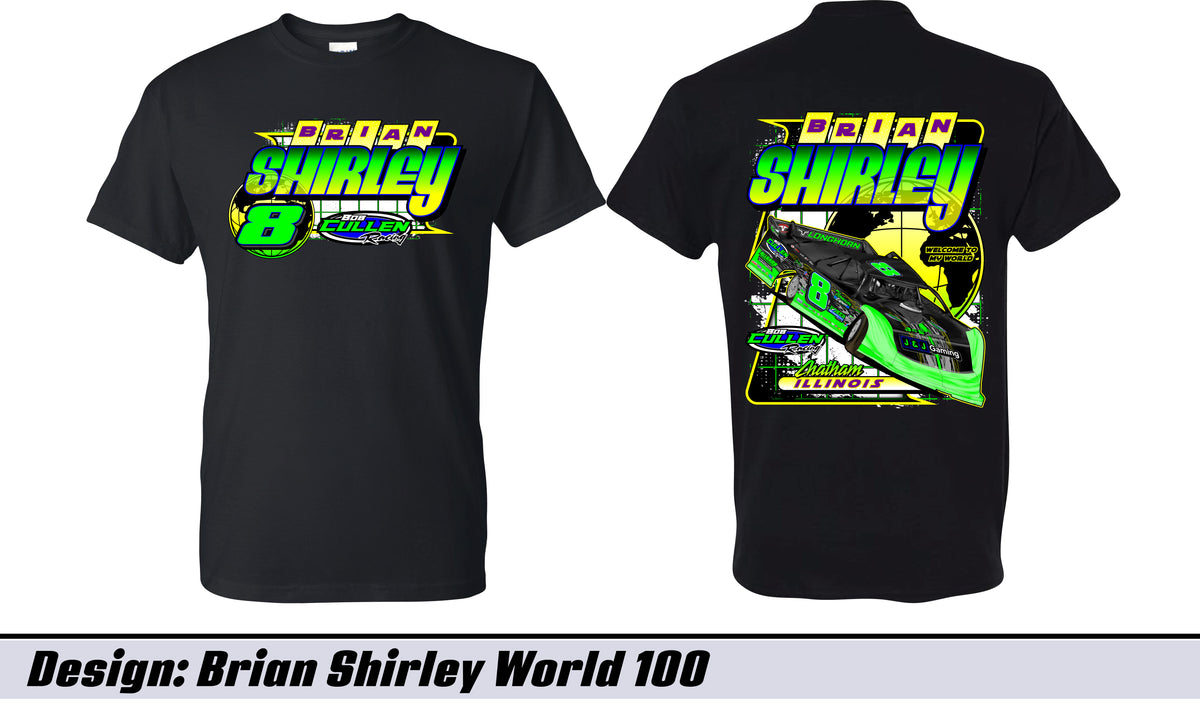 Black Shirley World 100 Adult Short Sleeve Tee
