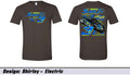 Chocolate Brown Shirley Electric Adult Short Sleeve Tee