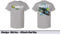 Gravel Gray Illinois Bad Boy Adult Short Sleeve Tee