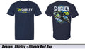Navy Illinois Bad Boy Adult Short Sleeve Tee