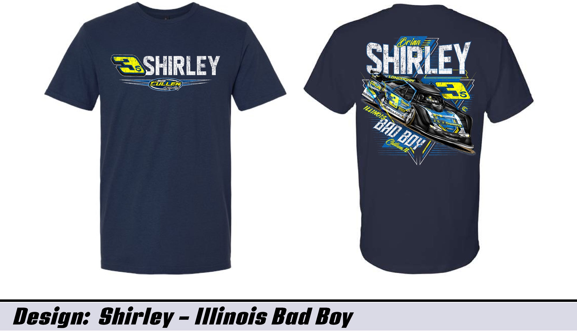 Navy Illinois Bad Boy Adult Short Sleeve Tee