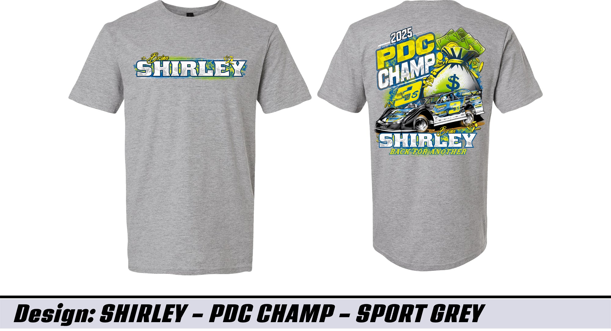 Sport Gray Shirley PDC Champ Adult Short Sleeve Tee